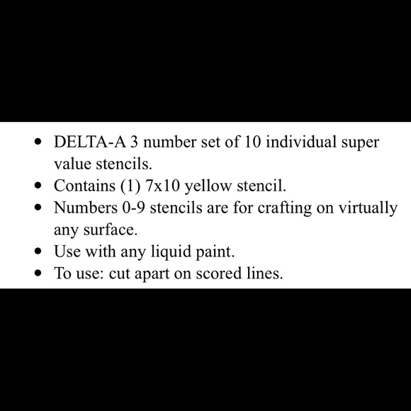Delta Creative 3 Inch Number Set - Picture 3 of 4
